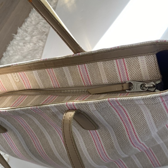 Coach Legacy Ticking Stripe Coated Canvas Weekend Tote - Picture 7 of 13